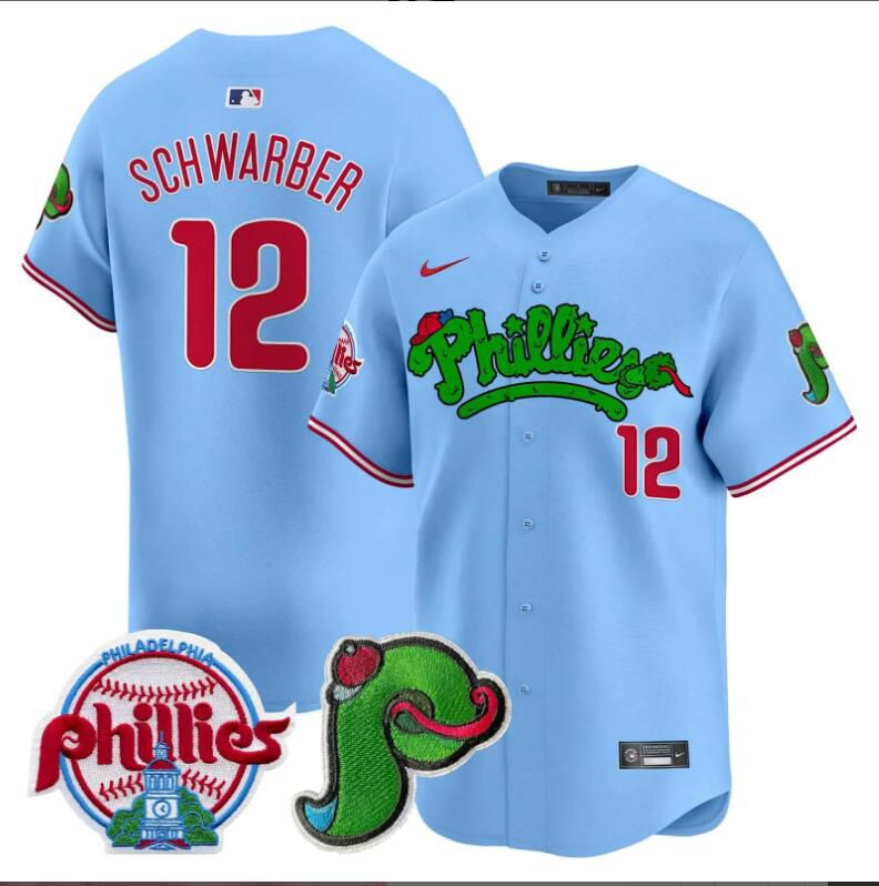 Men Philadelphia Phillies #12 Schwarber blue Limited 2024 MLB Nike jersey->indianapolis colts->NFL Jersey